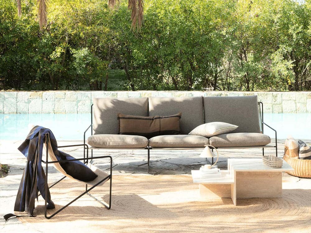 Ferm Living Desert 3-seater - Black - Dolce - Dark Sand — фото 4