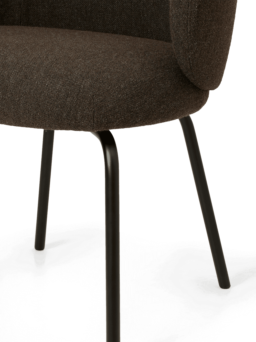 Ferm Living Rico Dining Chair - Black - Hallingdal - Dark Grey/Brown — фото 6