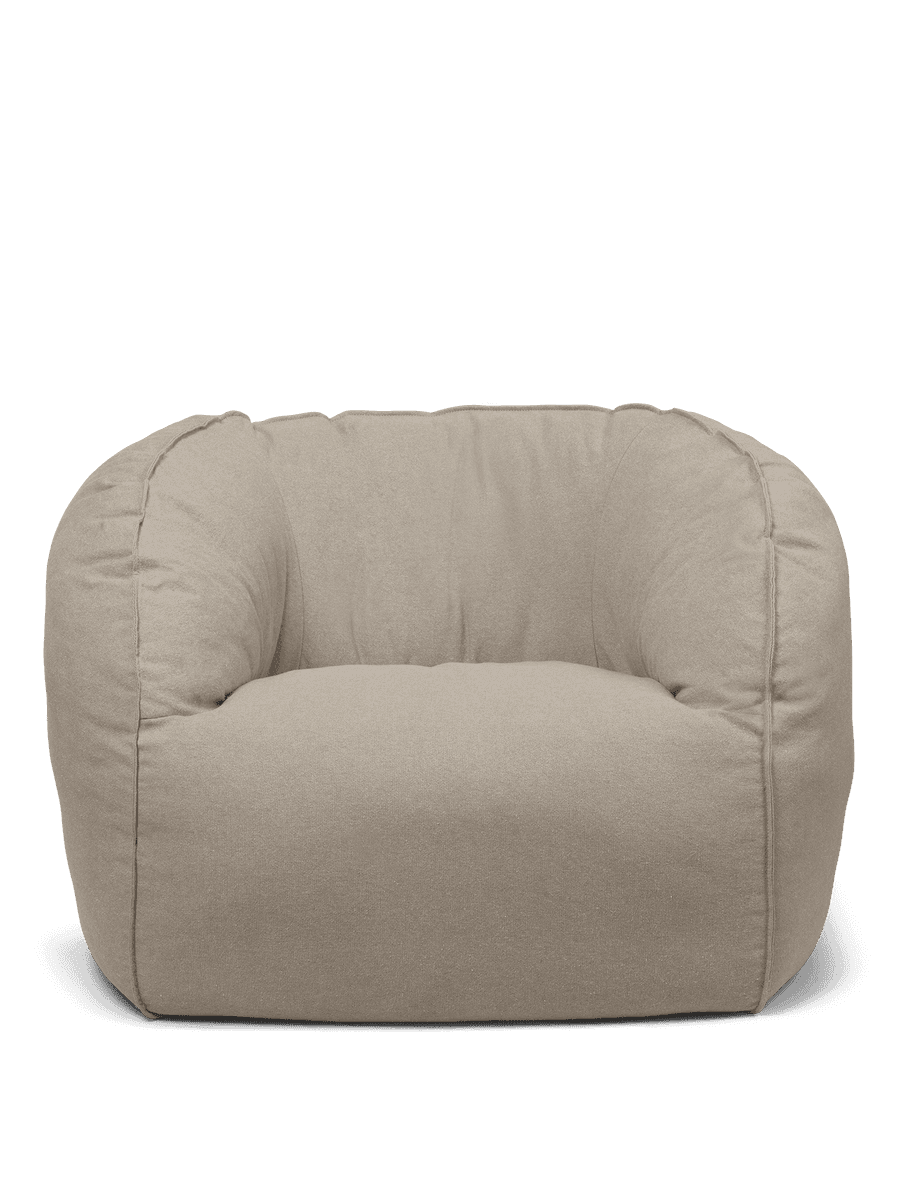 Ferm Living Nesten Lounge Chair - Re-Cotton - Natural