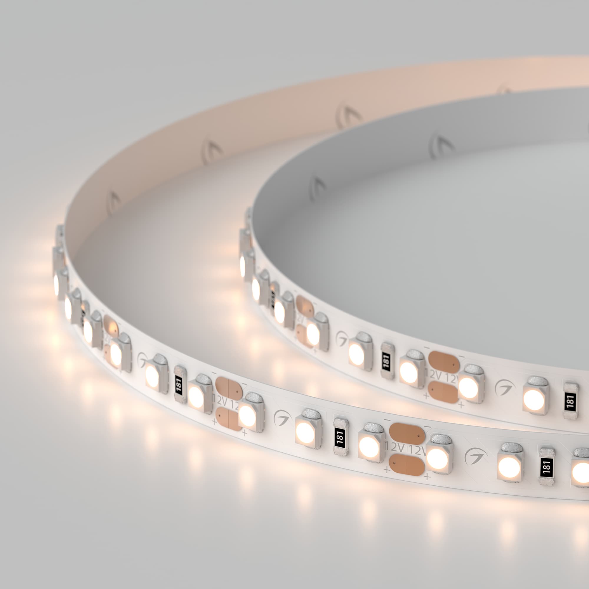 Светодиодная лента RT 2-5000 12V Warm2700 2x (3528, 600 LED, LUX) (Arlight, 9.6 Вт/м, IP20) 012335(B) — фото 6