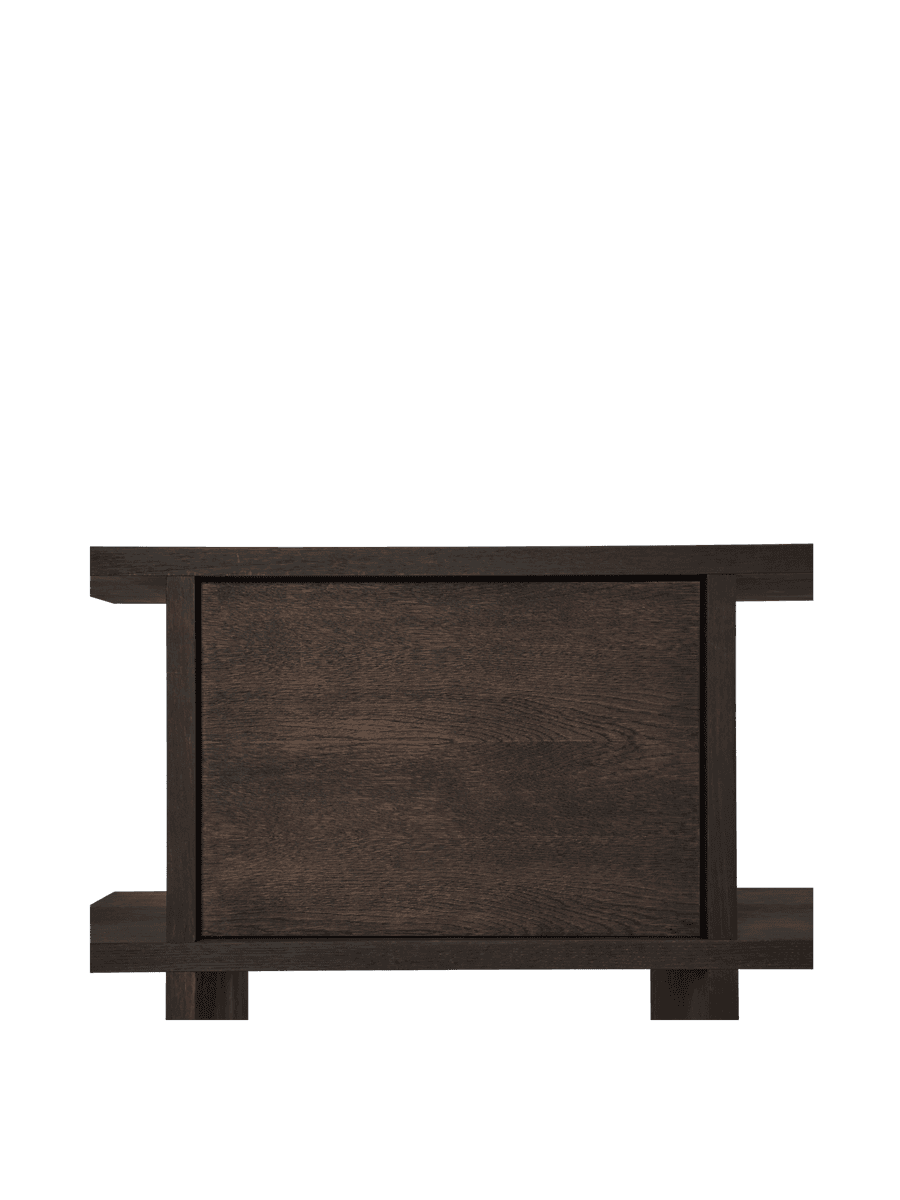 Ferm Living Kona Bookcase Cabinet Insert - Dark Stained Oak