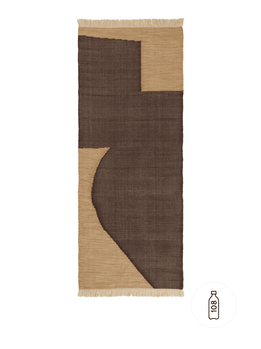 Ferm Living Forene Runner - Tan/Chocolate