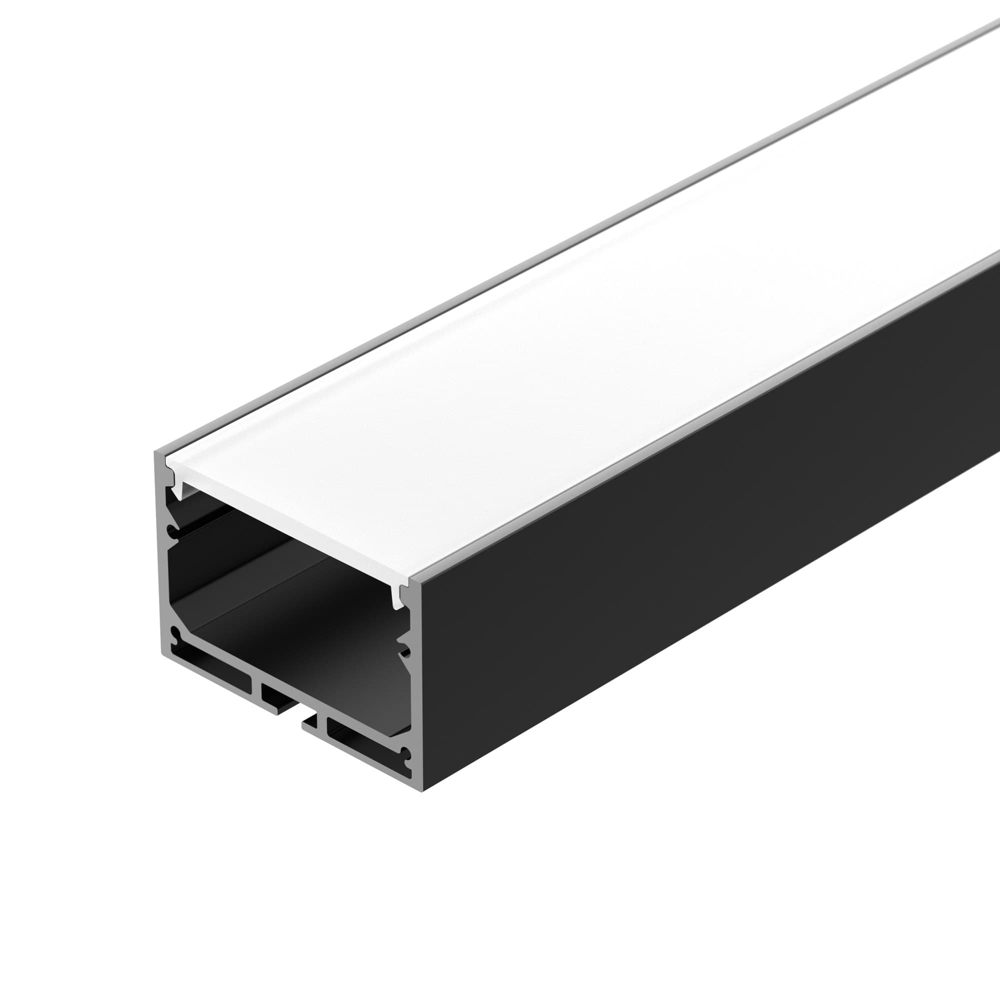 Профиль с экраном SL-LINE-4932-2500 BLACK+OPAL (Arlight, Алюминий) 027988