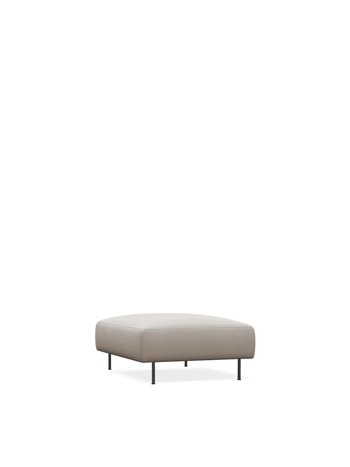 WOUD Collar ottoman - Natural bouclé