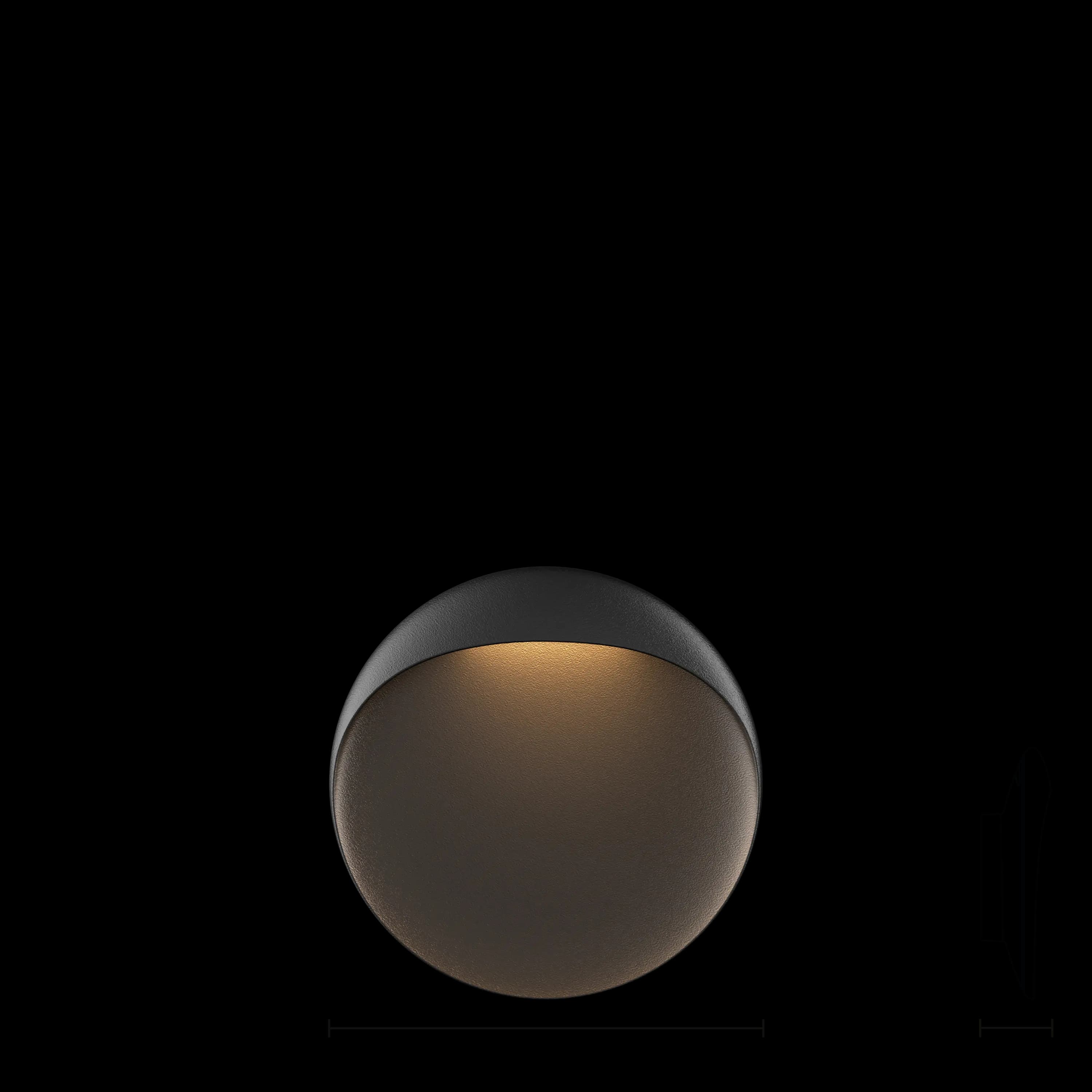 Louis Poulsen Flindt Wall Lamp Black texture Ø 200 — фото 8