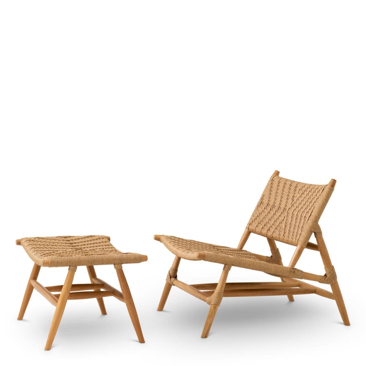 Eichholtz Outdoor Chair and Foot Stool Laroc — фото 3