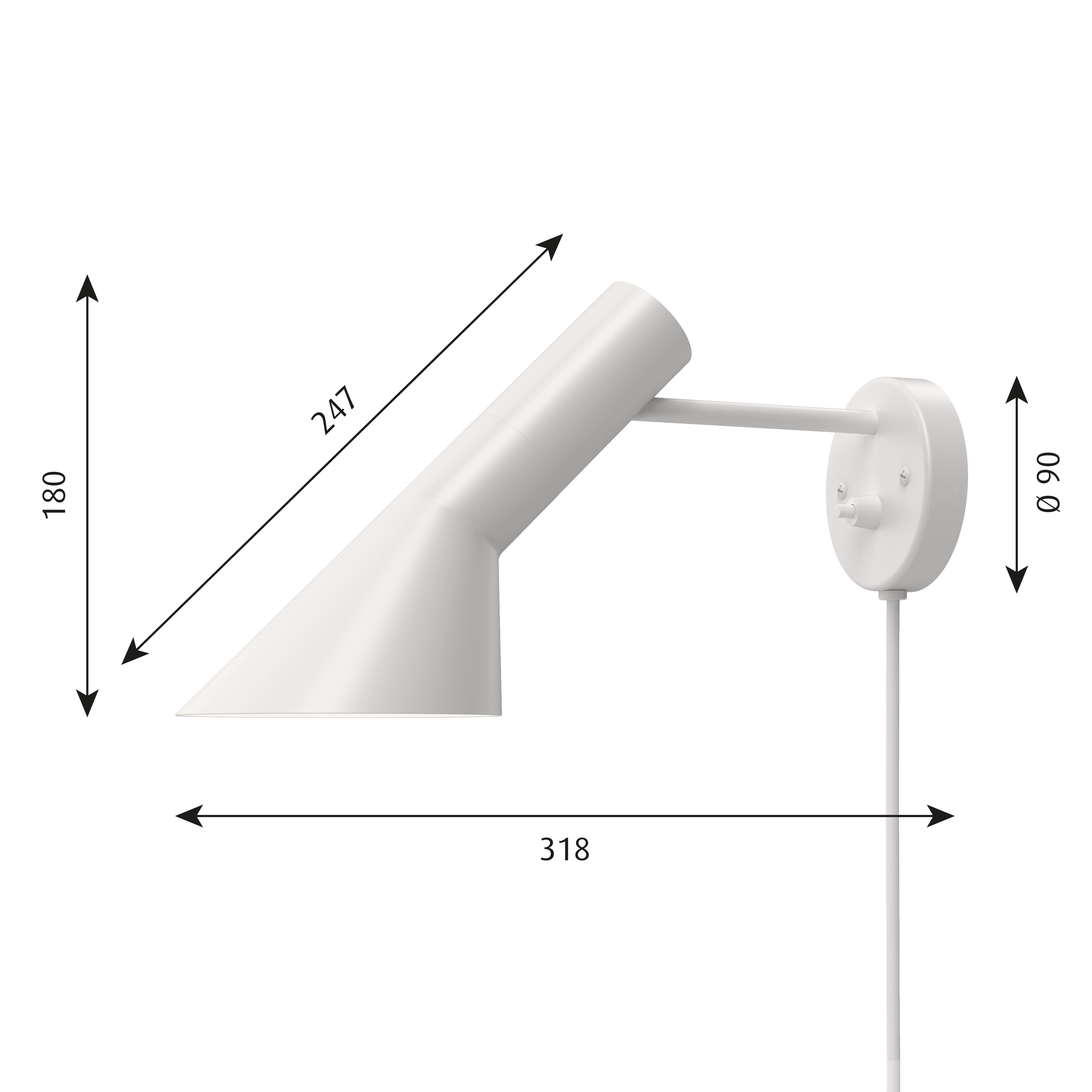 Louis Poulsen AJ Wall Lamp White — фото 5