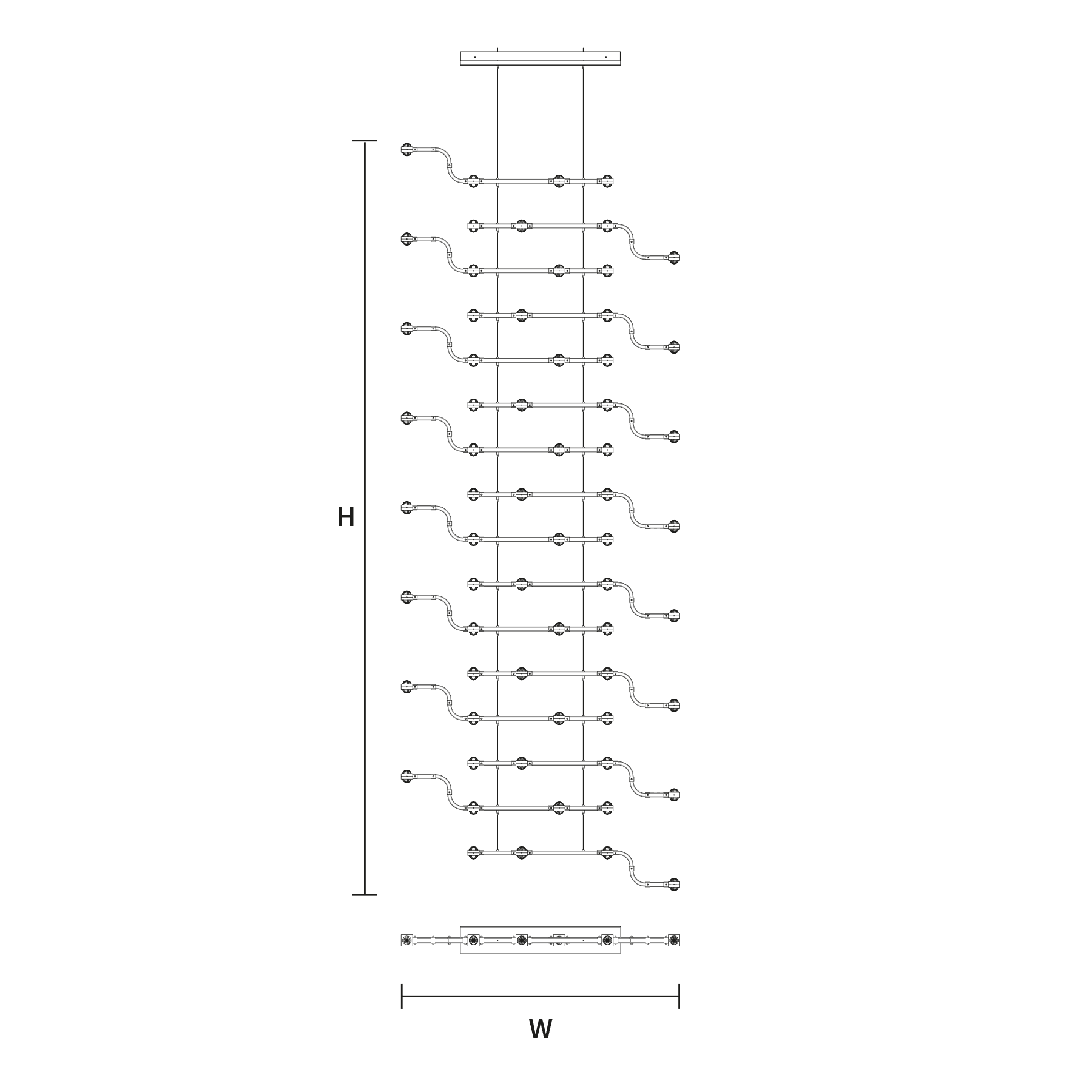 Masiero RAQAM N2 BASIC BATCH B16 MODULO 6X16 ROW 1 — фото 2
