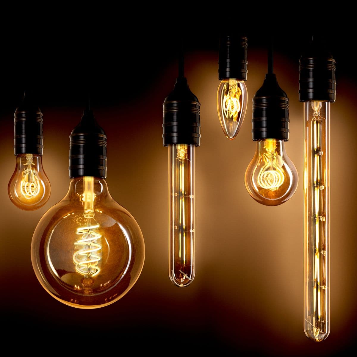 Eichholtz LED Bulb Goldline Tubular 6W E27 set of 4 — фото 2