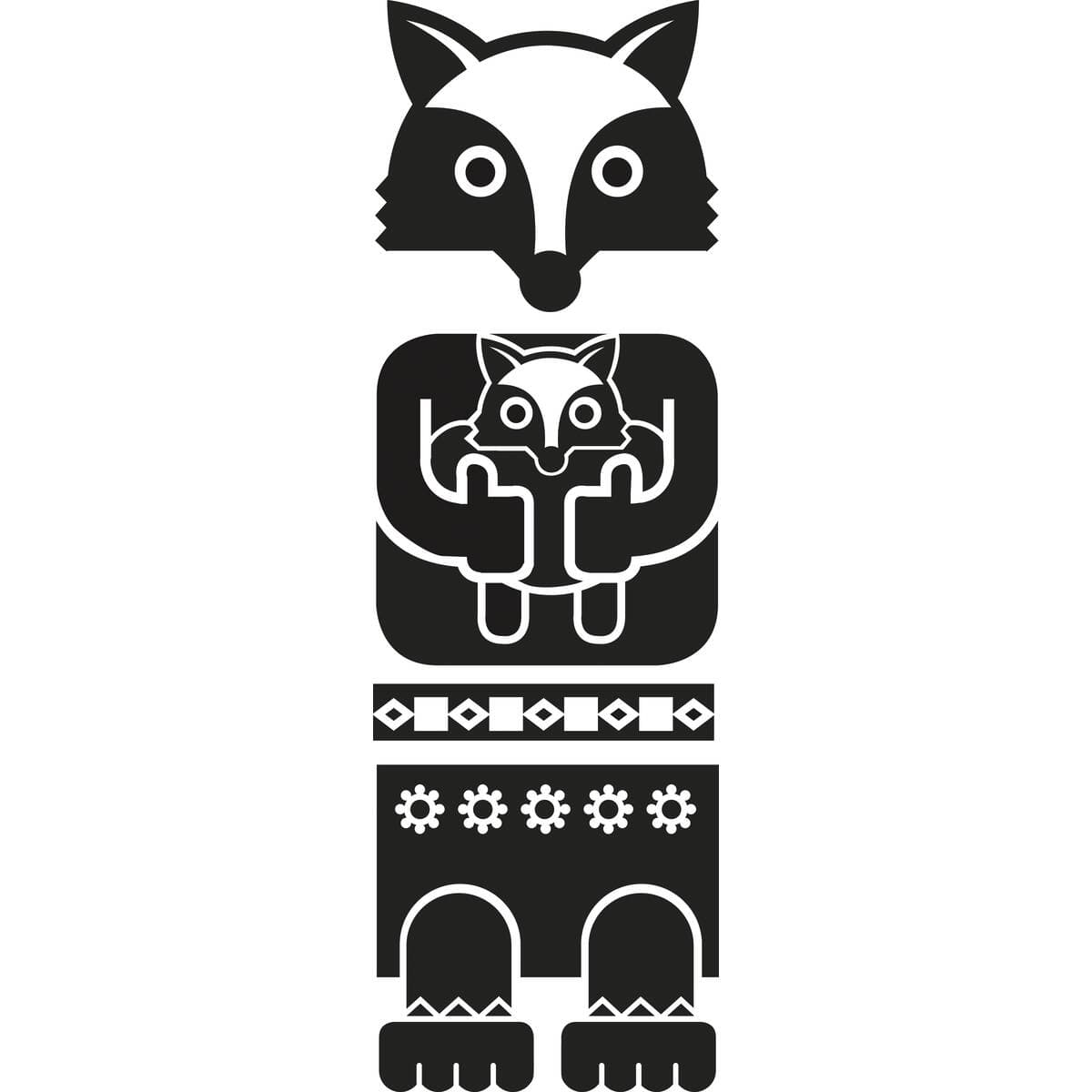 SLV — STICKER TOTEM FOX