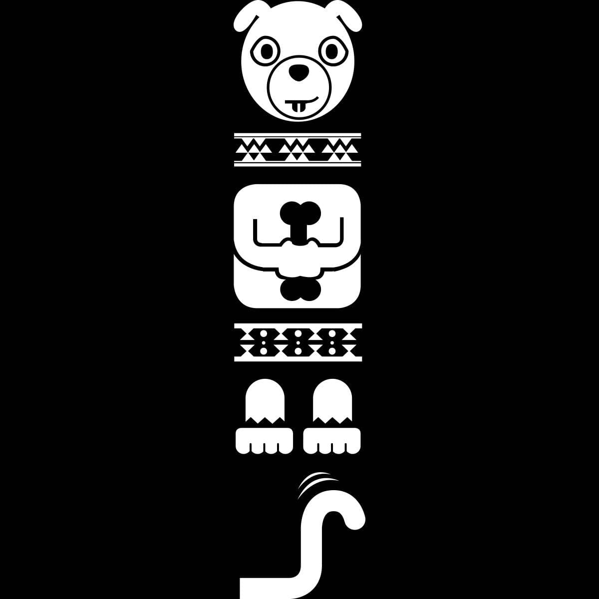 SLV — STICKER TOTEM DOG