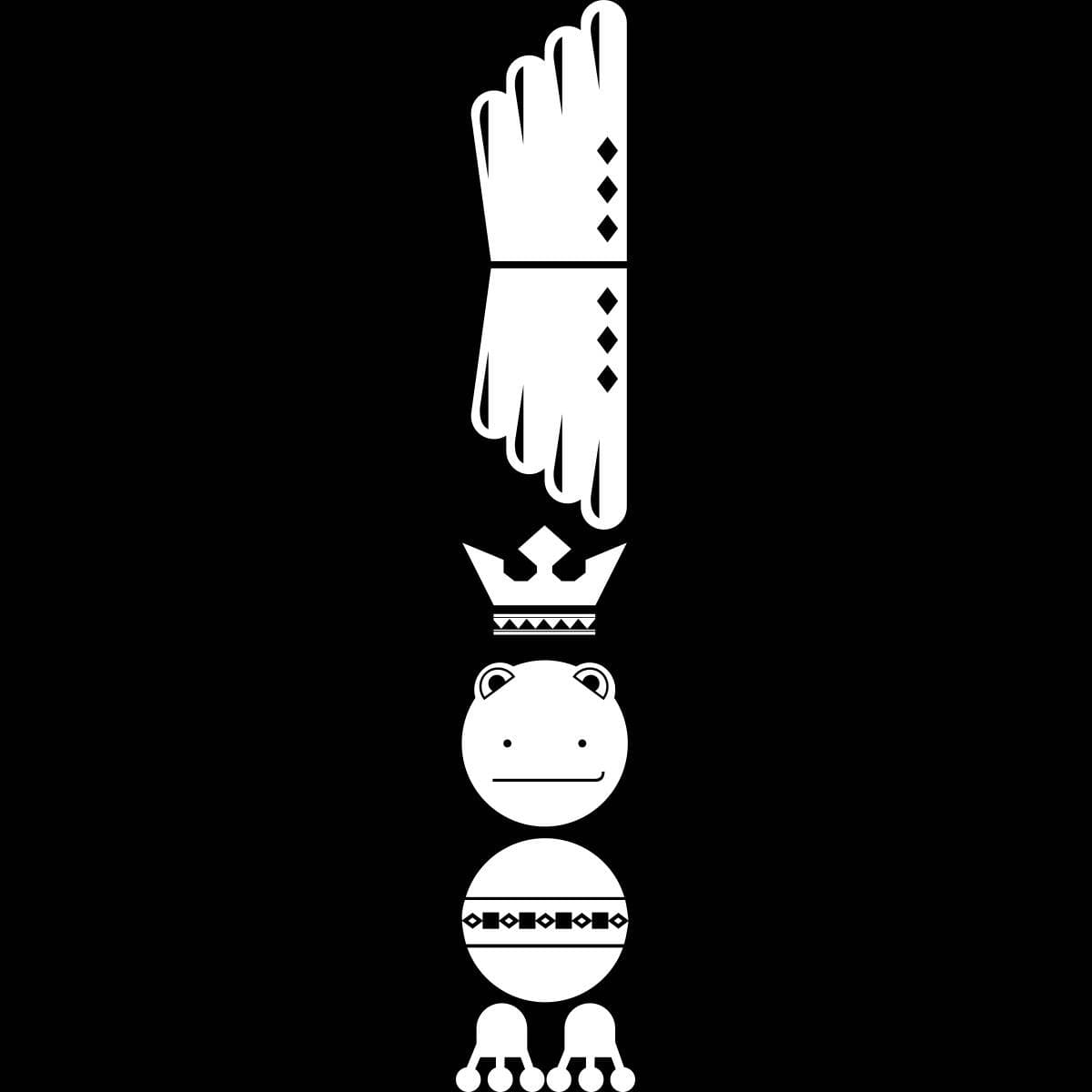 SLV — STICKER TOTEM FROG