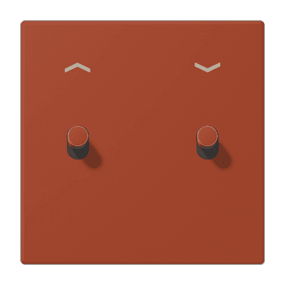 Накладка 2 тумблерами, с символами стрелок, Jung LC12-5PR0232 JUNG