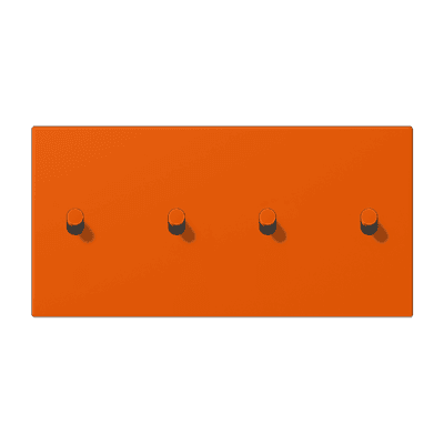 Накладка с 2 х 2 тумблерами, горизонт., Jung LC12-250R0260 JUNG