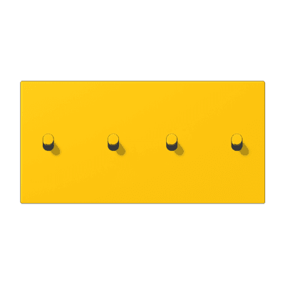 Накладка с 2 х 2 тумблерами, горизонт., Jung LC12-250R0263 JUNG