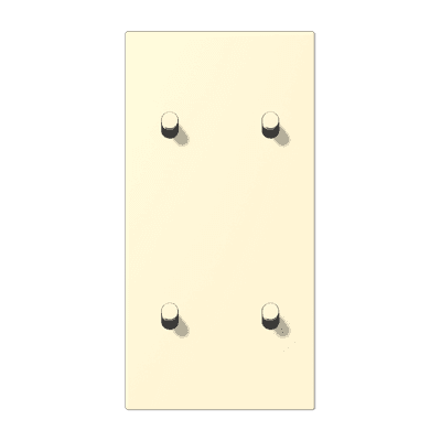 Накладка с 2 х 2 тумблерами, вертик., Jung LC12-25R0201 JUNG