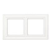 Рамка 2-поста; термопласт; белый матовый; Eco Deco, Jung EPD482WWM JUNG