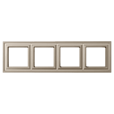 Рамка 4-поста; термопласт; шампань; Eco Deco, Jung EPD484CH JUNG