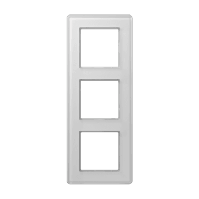 A VIVA Рамка 3-ная, стекло белый, Jung AV583GLMWW JUNG