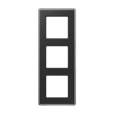 A VIVA Рамка 3-ная, стекло черный, Jung AV583GLMSW JUNG