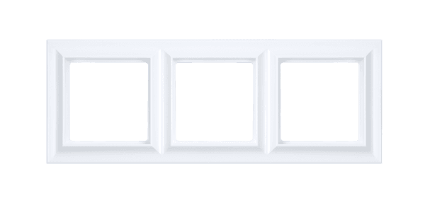 Рамка 3-поста; Eco Profi Standart; термопласт; белый матовый, Jung EPS483WWM JUNG