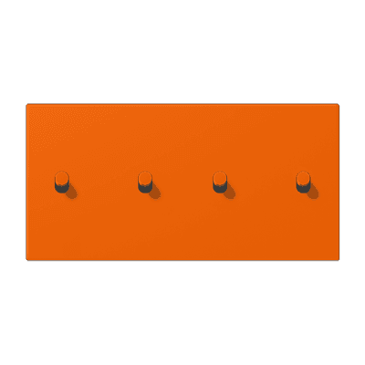 Накладка с 2 х 2 тумблерами, горизонт., Jung LC12-250R0224 JUNG