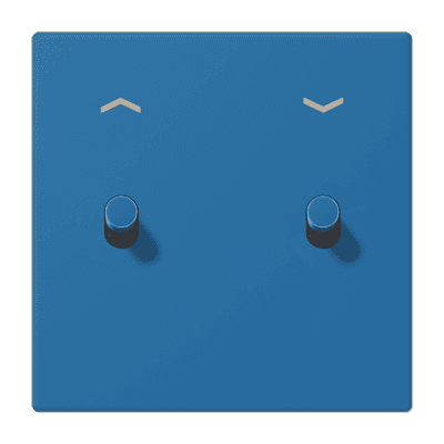 Накладка 2 тумблерами, с символами стрелок, Jung LC12-5PR0211 JUNG