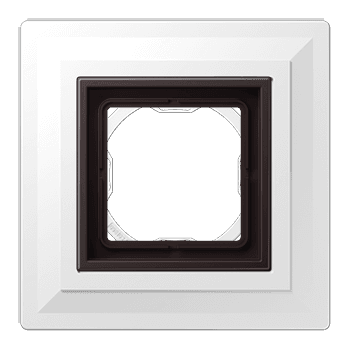 LSmetal Zero Комплект для монтажа заподлицо + Рамка 1-ная, dark (лакир.алюминий), Jung JUNG