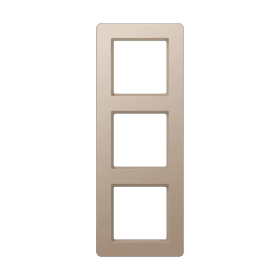 Рамка на 3 поста; термопласт; шампань; A FLOW, AF583BFCH Jung AF583BFCH JUNG