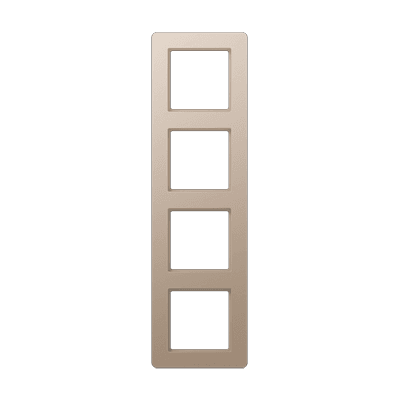 Рамка на 4 поста; термопласт; шампань; A FLOW, AF584BFCH Jung AF584BFCH JUNG