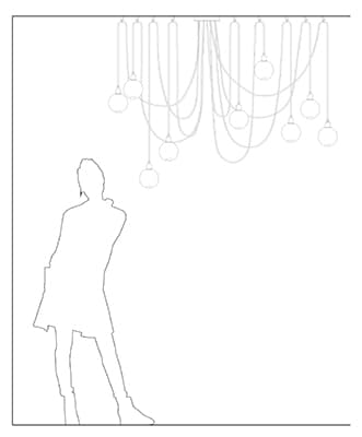 Подвесной светильник SkLO drape hook pendant SkLO