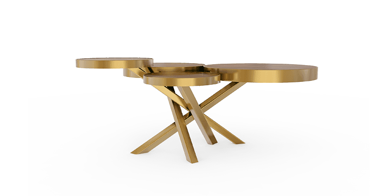 Журнальный столик Bat eye Wheel center table