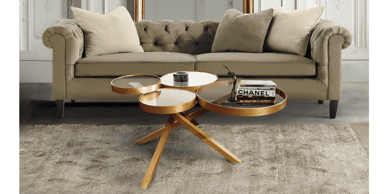 Журнальный столик Bat eye Wheel center table