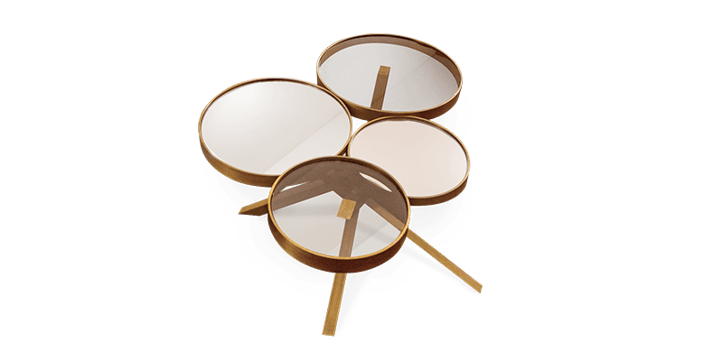 Журнальный столик Bat eye Wheel center table