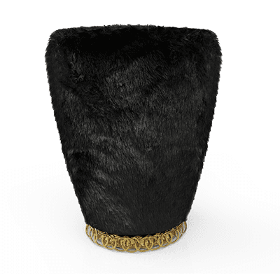 Пуф Bat eye Bearskin bench