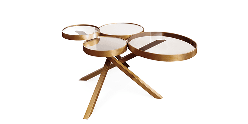 Журнальный столик Bat eye Wheel center table