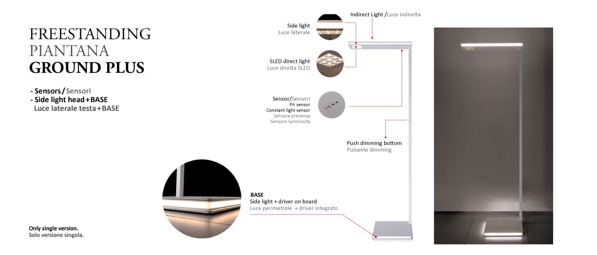 Напольный светильник Castaldi Lighting Monsieur Freestanding Single Castaldi Lighting