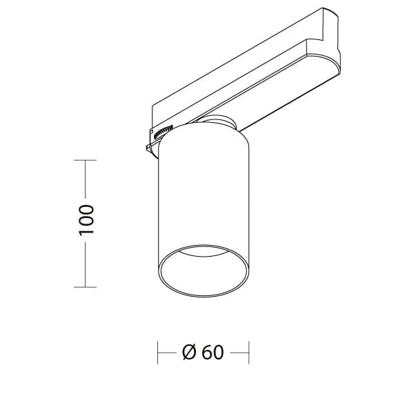 Трековый светодиодный светильник Quattrobi AX60 Quattrobi