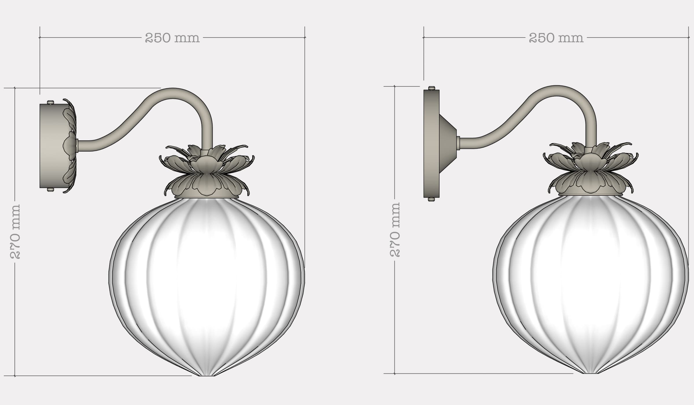 Настенный светильник Rothschild & Bickers Flora Wall Light Rothschild & Bickers