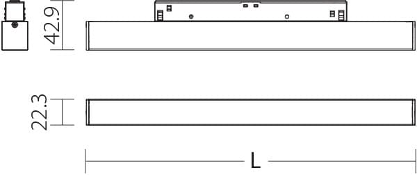 Магнитный трековый светодиодный светильник Quattrobi MAGNETO 04 Quattrobi