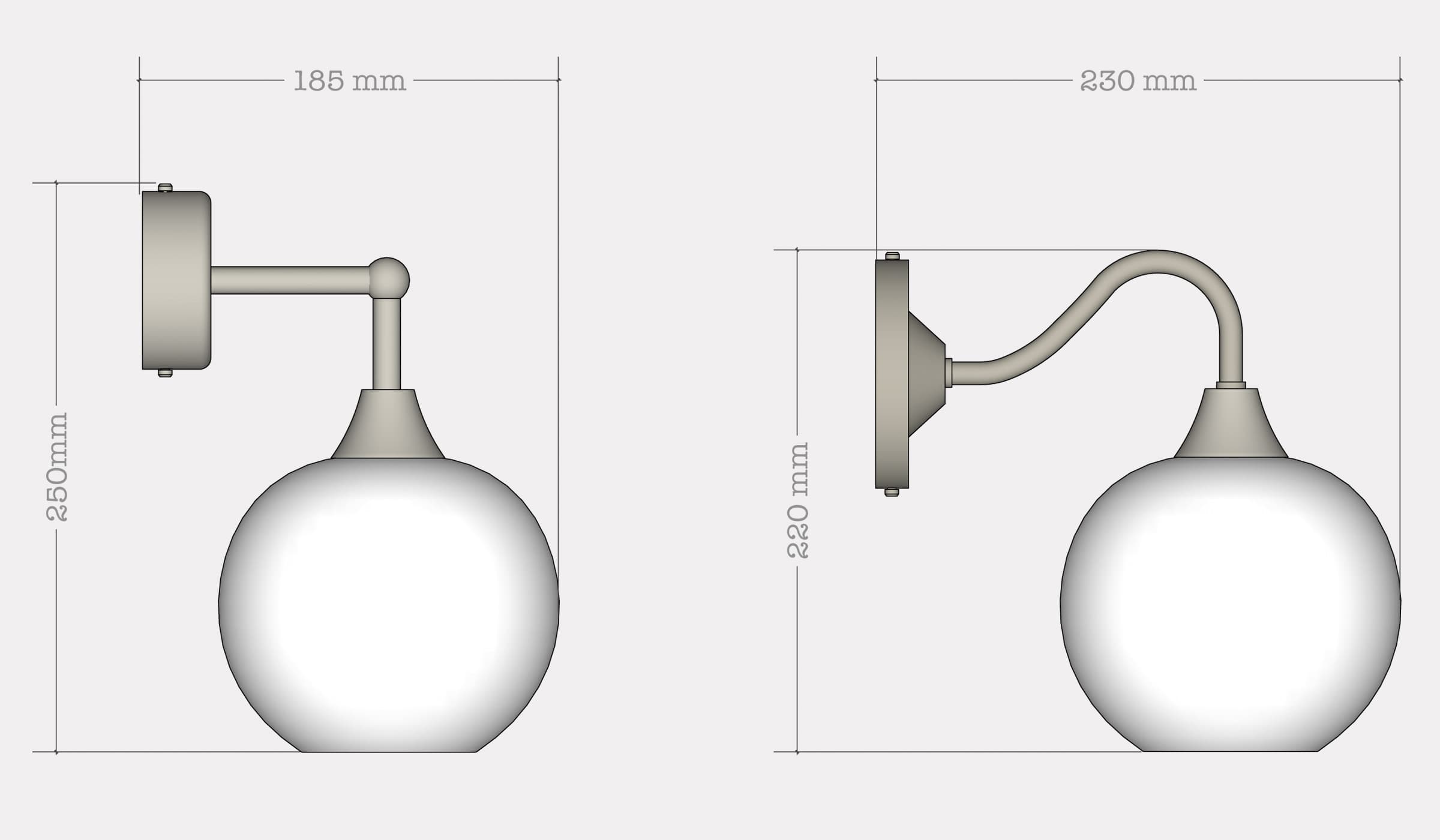 Настенный светильник Rothschild & Bickers Pick-n-Mix Petite Ball Wall Light Rothschild & Bickers