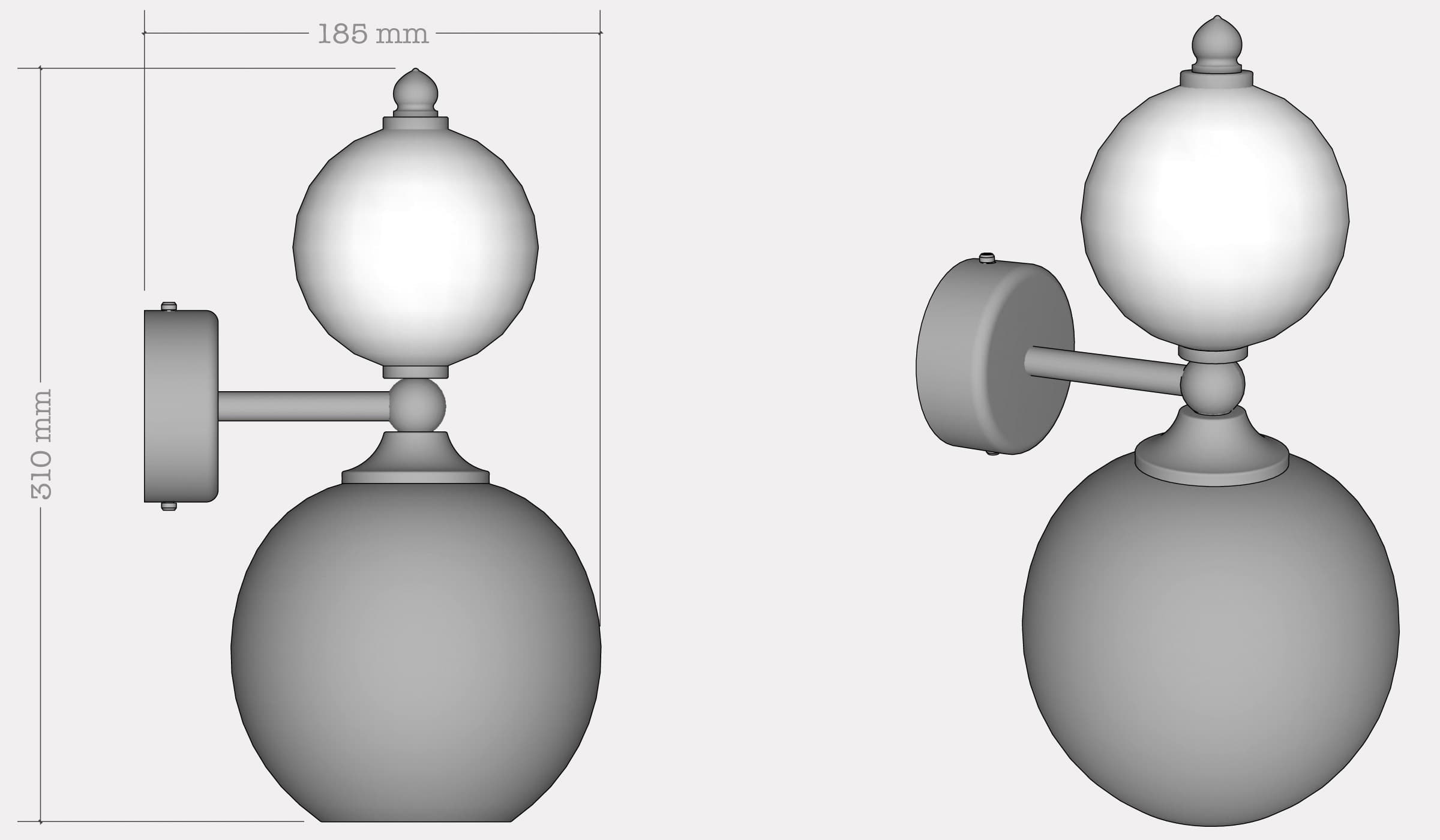 Настенный светильник Rothschild & Bickers Pop Petite Wall Light Rothschild & Bickers