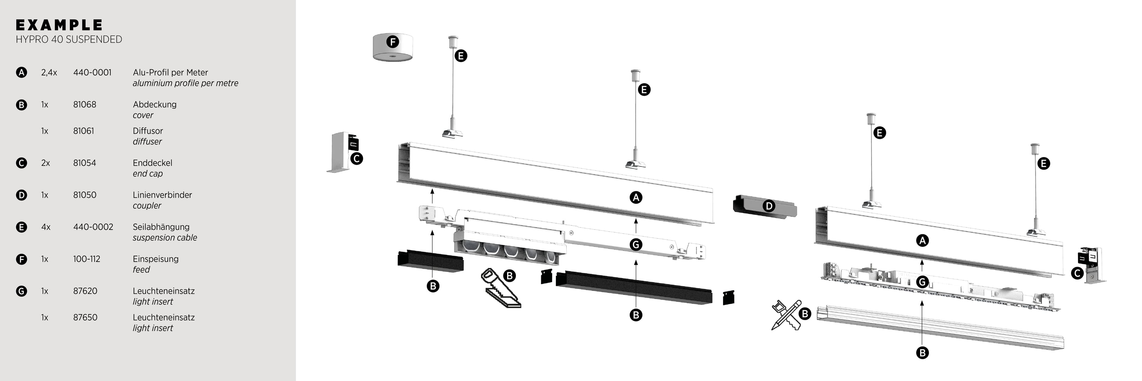 Встраиваемая система освещения Prolicht HYPRO 40 recessed Prolicht