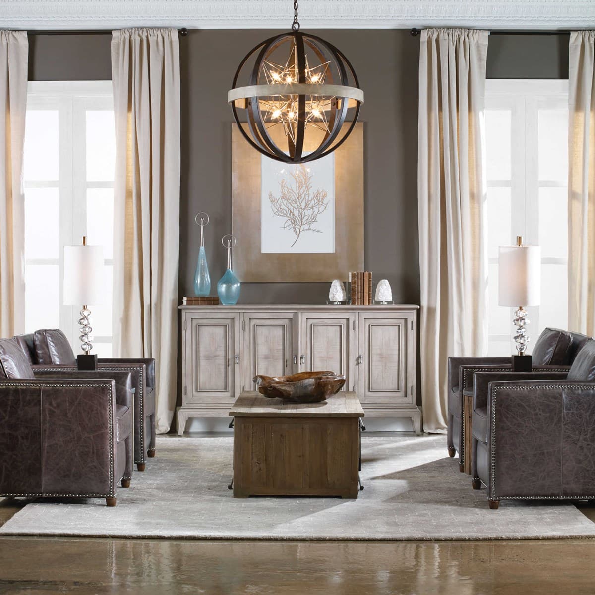 Люстра UTTERMOST Polaris, 8 Lt Pendant UTTERMOST