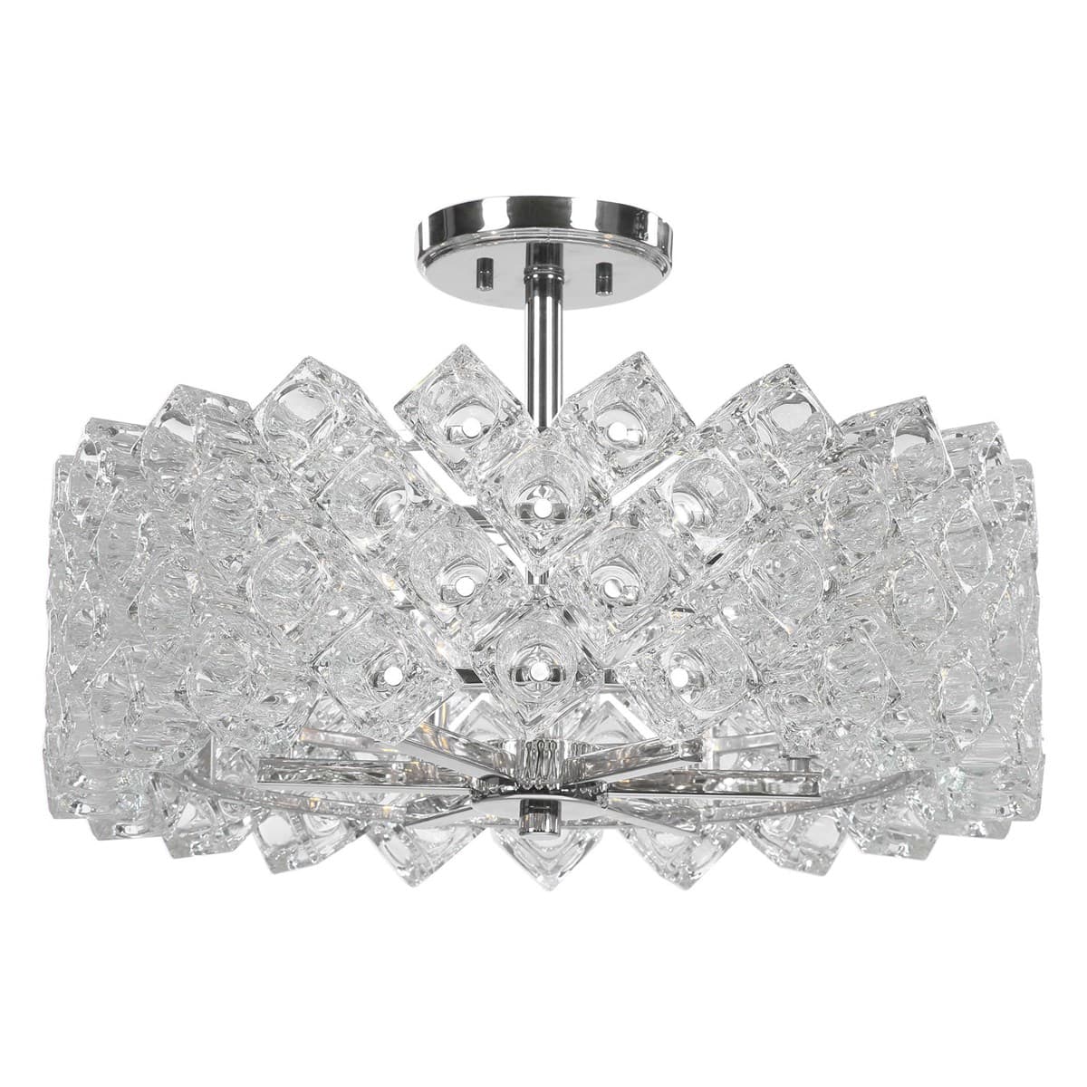 Люстра UTTERMOST On the Rocks, 6 Lt Semi Flush UTTERMOST