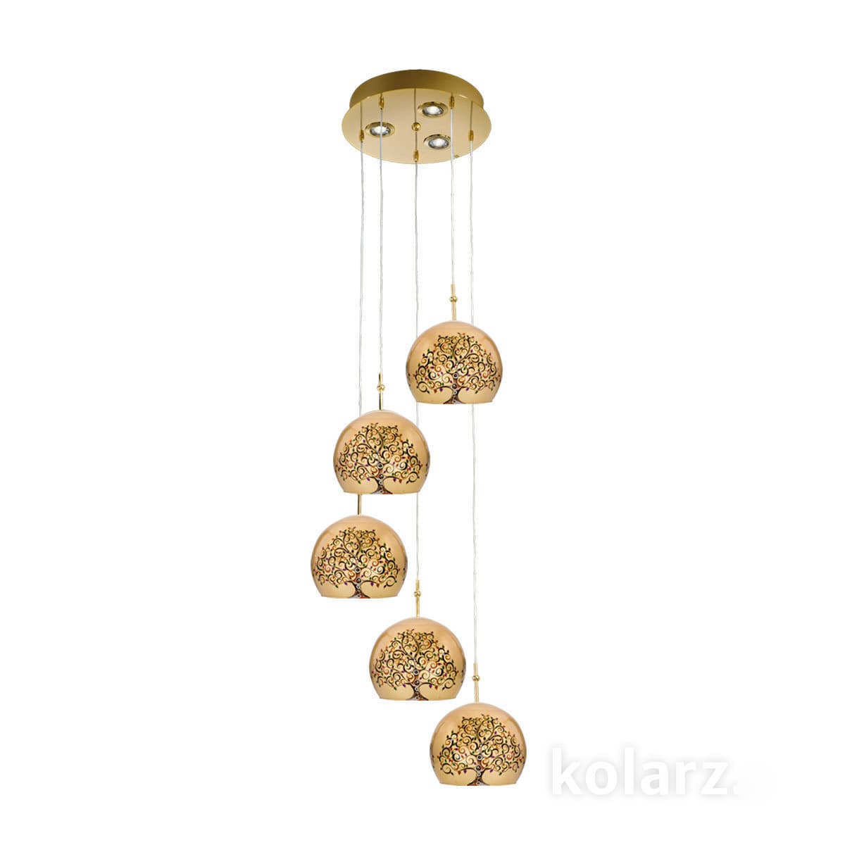 Подвесной светильник Kolarz LUNA, Albero Multi/Transparent, Ø30 KOLARZ