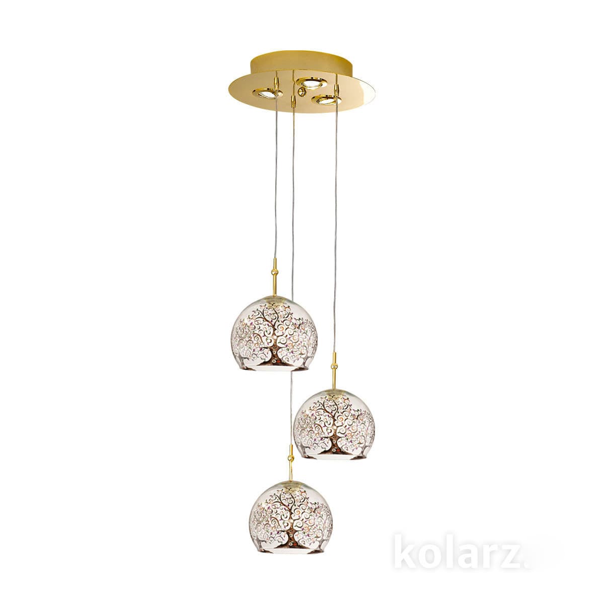 Подвесной светильник Kolarz LUNA, Albero Multi/Transparent, Ø30 KOLARZ