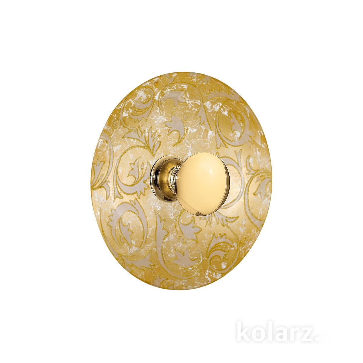 Настенный светильник Kolarz LUNA, Toscana Gold/White, Ø42/18 KOLARZ