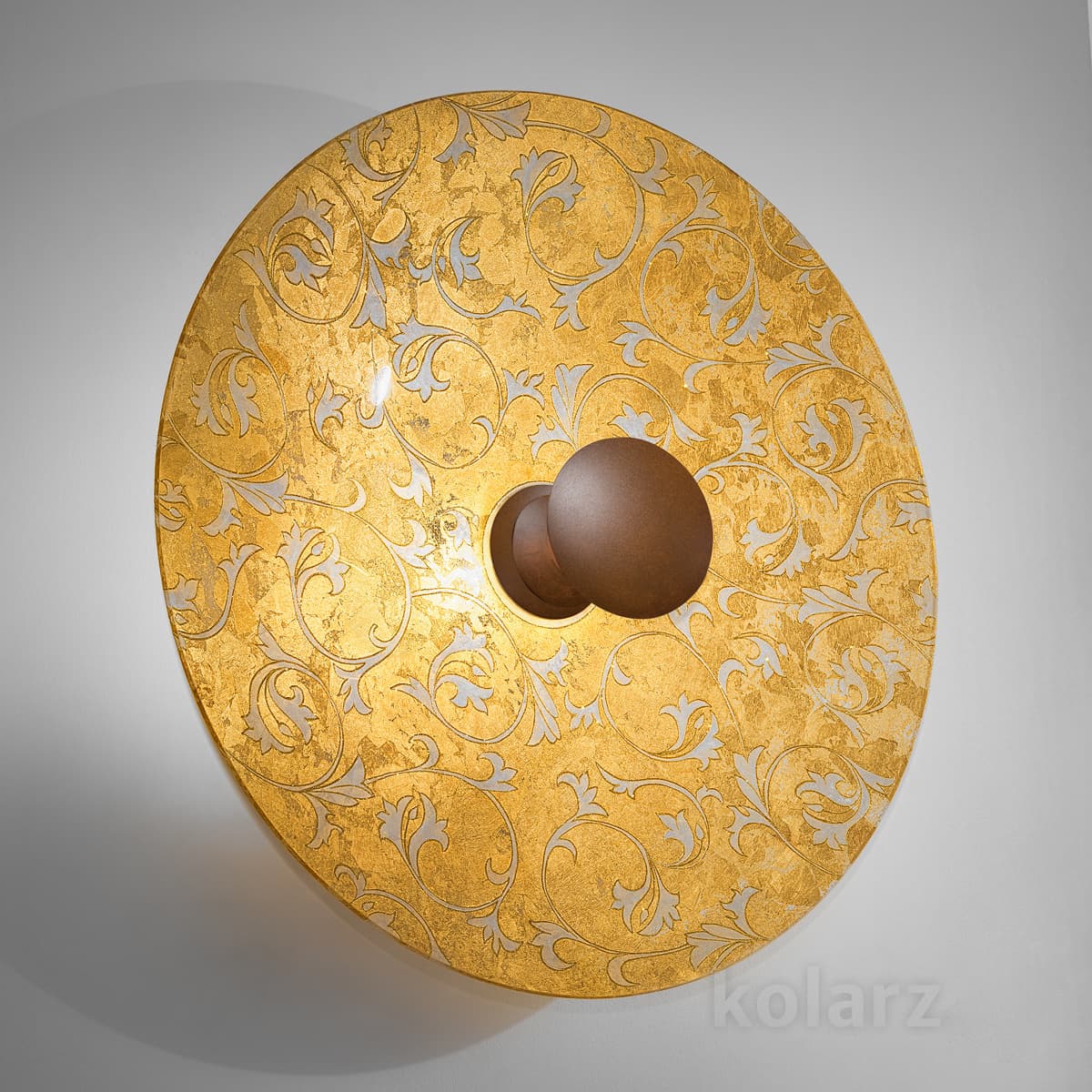 Настенный светильник Kolarz LUNA, Toscana Gold/White, Ø42/18 KOLARZ