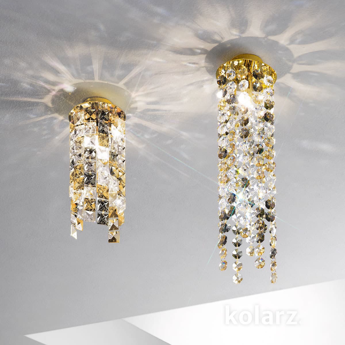 Потолочный светильник Kolarz PRISMA Ø12 Pure Gold KOLARZ